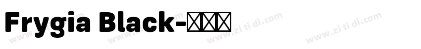 Frygia Black字体转换